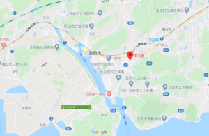 藤井風の実家兼喫茶店『未茶夢』の地図